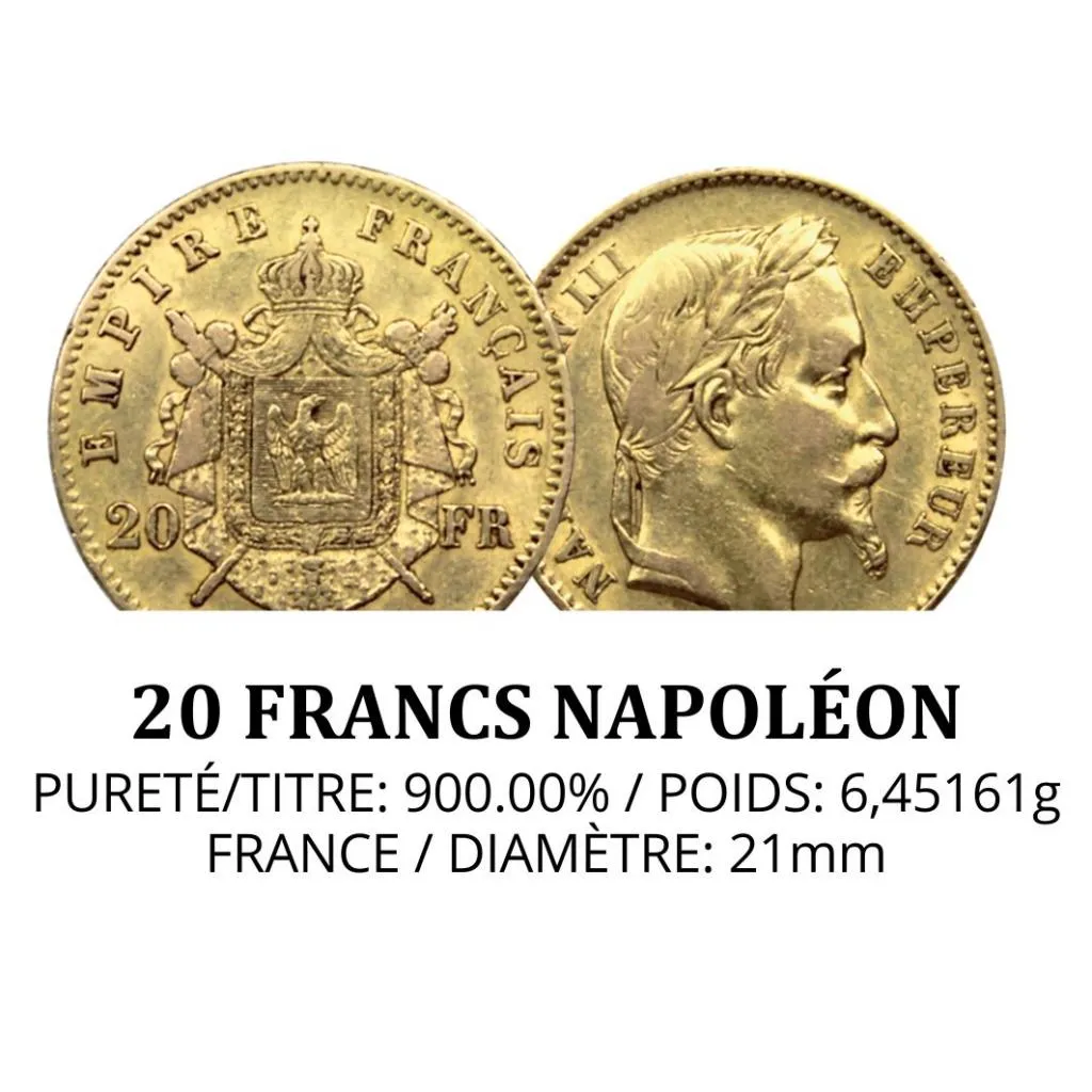 20 FRANCS NAPOLEON III OR
